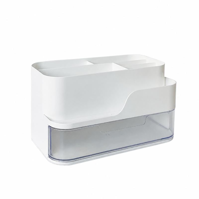 Multi-functional Desktop Stationery Organizer Student Desk Office Pen Holder Drawer Large Capacity Space Saving Storage Rack