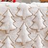 Christmas Quilted Sequined 3D Table Runner Sequins Christmas Tree Table Runner Event Party Dining Table Decoration Tablecloth