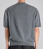 Beoteunseoul Minimal Round Wool Blend Short Sleeve Knit (Gray)