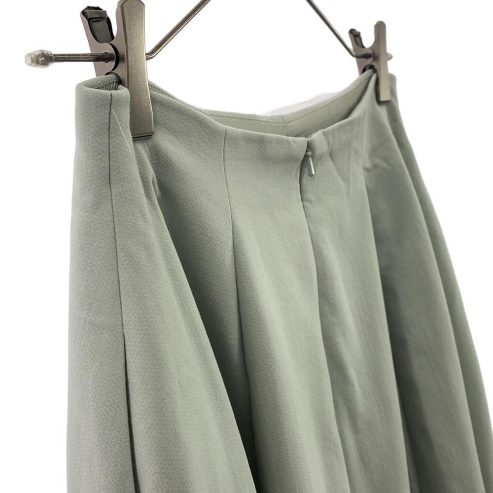 FOXEY Made in Japan Wollmischung Knielanger Rock 38 Hellgrün Reißverschluss hinten Damen Gebraucht