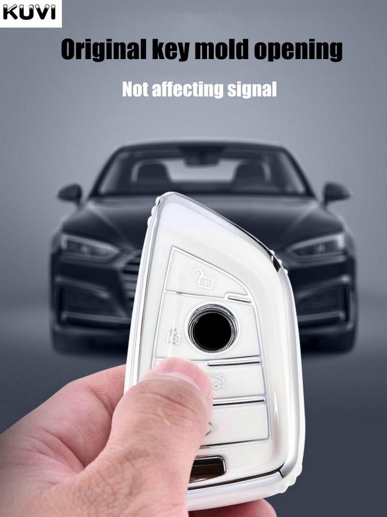 Soft Tpu Car Remote Key Case Cover Shell For Bmw X1 X3 X5 X6 X7 1 3 5 6 7 Series G20 G30 G11 F15 F16 G01 G02 F48 Car Accessories
