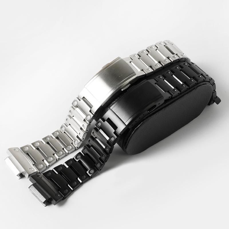Stainless Steel Replacement Case & Band for Casio G-Shock DW-5600/GW-M5610 Men's Watch