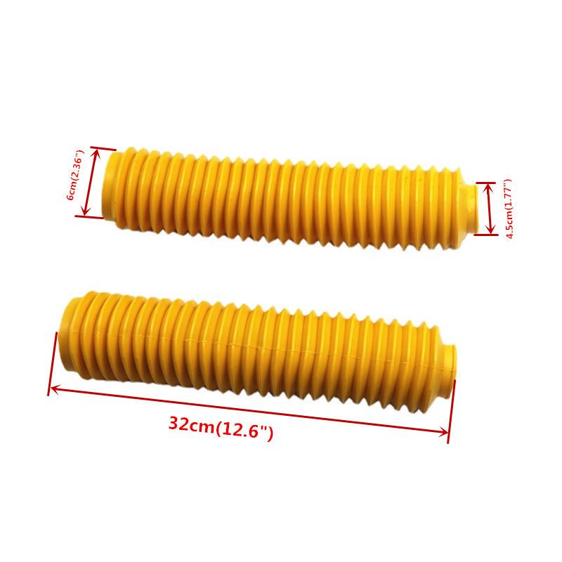 40mm Fork Motorbike Yellow Rubber Boot Universal Dust Jacket Cover Dirt Off Bike