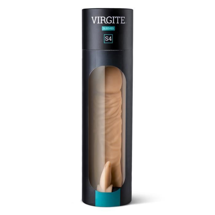 Pompe à pénis Virgite-S4 chair de manche réaliste 20 cm avec vibration