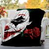 1pc Joker Outdoor Blanket - Throw Blanket, Soft , Flannel Blankets, Living Room, Travel, Camping C1209070