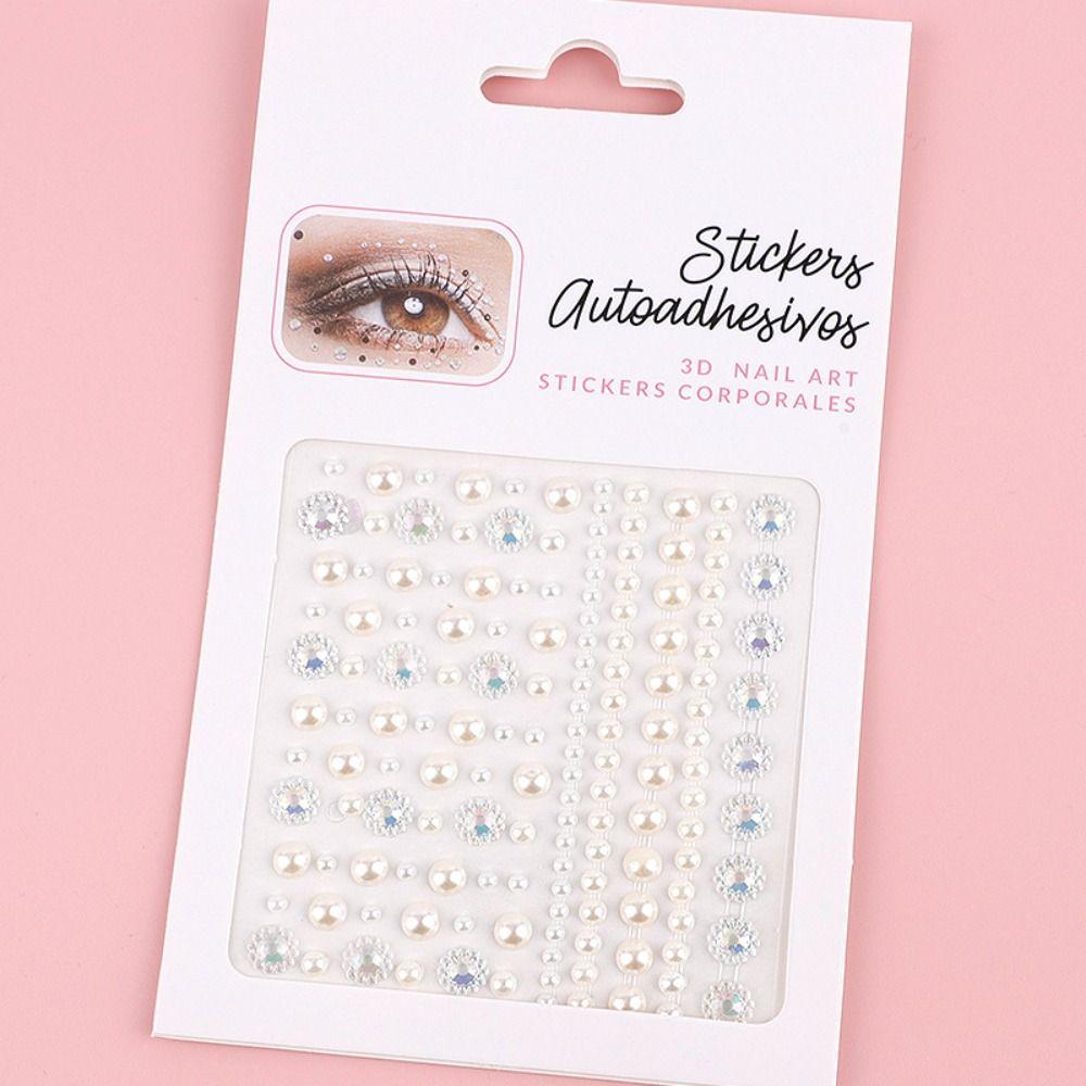 Crystal Rainbow Eye Makeup Sticker Jewel Diamond Sticker Stage Decoration Face Gems