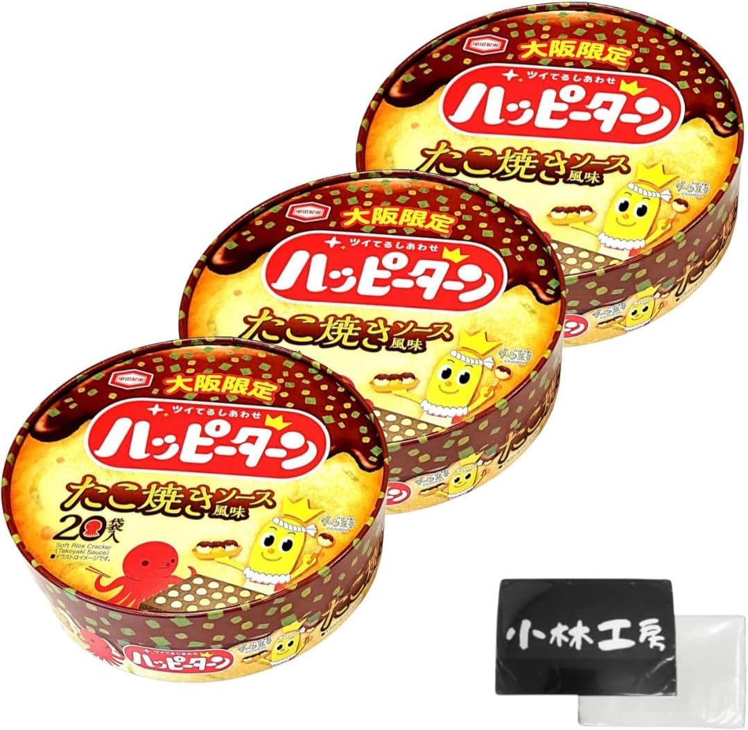 

Happy Turn Takoyaki Sauce Flavor 20 3 коробки со специальными карманными салфетками [Osaka Limited] штук, набор,