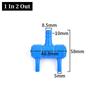 10Pcs Plastic Aquarium Air Splitter 4/5/8mm Oxygen Gas Diverter  for Fish Tank Air Pump Oxygenation