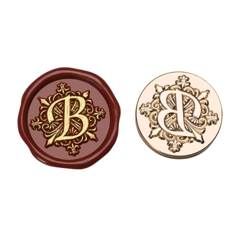 Letter Series Sealing Wax Stamp for Christmas Envelopes Card Wedding Invitation Decorations Capital F Wax Seal Stamp