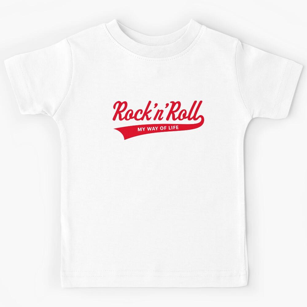 Rock  n  Roll – My Way Of Life (Red) Kids T-Shirt 150