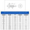 Carbon steel black oxide large flat head self-tapping screw