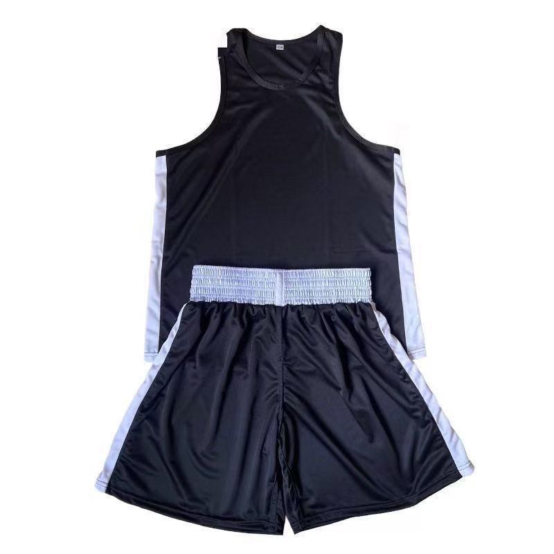Breathable Quick-Dry Boxing Uniform Combat Sports Solid Color Martial Arts Training Gear