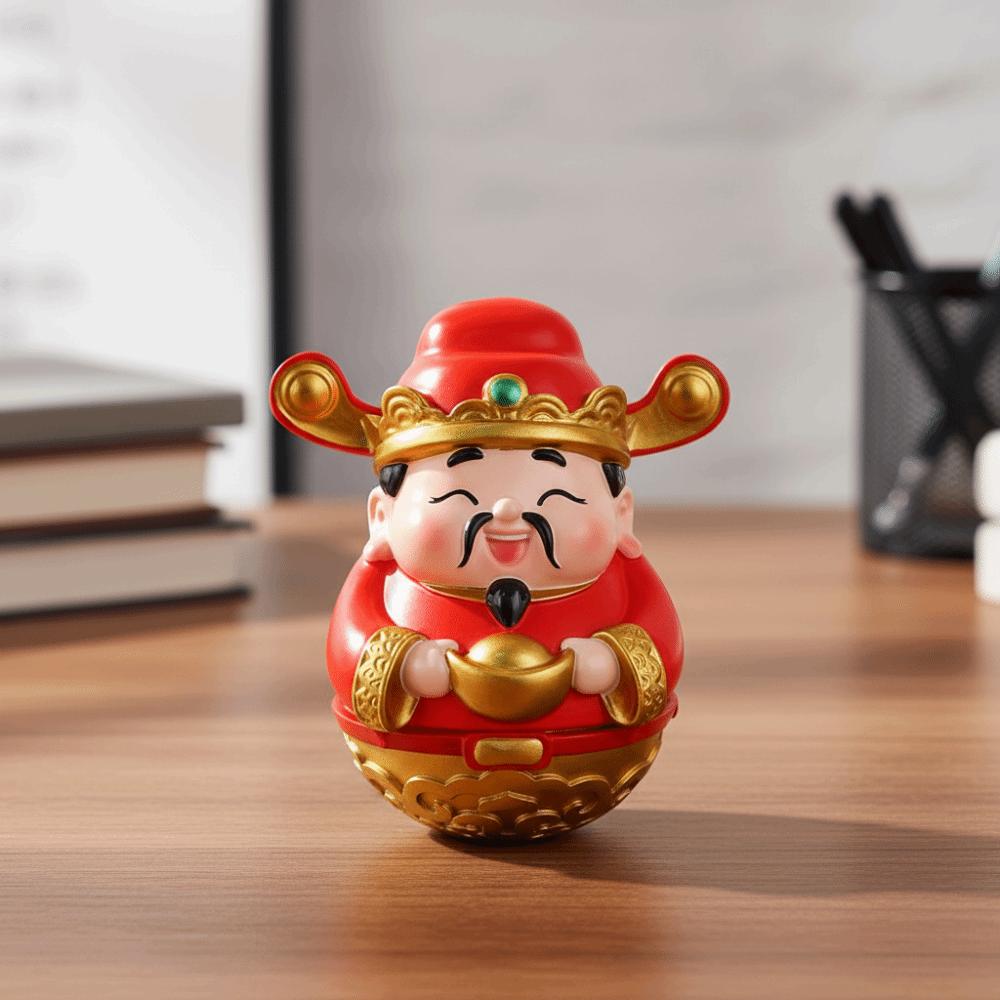Blessing New Year Tumbler Doll Cute Fortune Desktop Decoration  Spring Festival