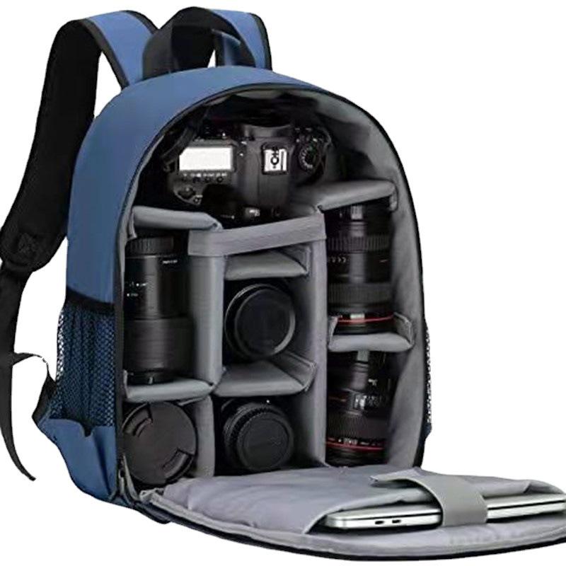 Waterproof Professional Camera Backpack with Rain Cover, Double Shoulder Design, and Laptop Compartment for Men and Women