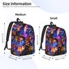 Fashion Pokemon Legend Creature Sunset Collage Backpack  Mochilas Solid Outdoor Sturdy Shoulder Rucksack