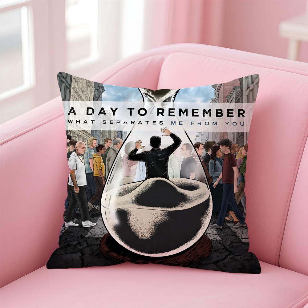 A-A Day to Remember Povlak na polštář Pohodlný oboustranný povlak na polštář Ideální do auta, na pohovku, do ložnice a nejen tam