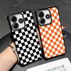 Retro Classic Chess Board Grid Soft Phone Case For Xiaomi Redmi Note 14 15 Pro Plus 13 12 11S 11T 5G 10 9S 9 Plating Anti-Fall F