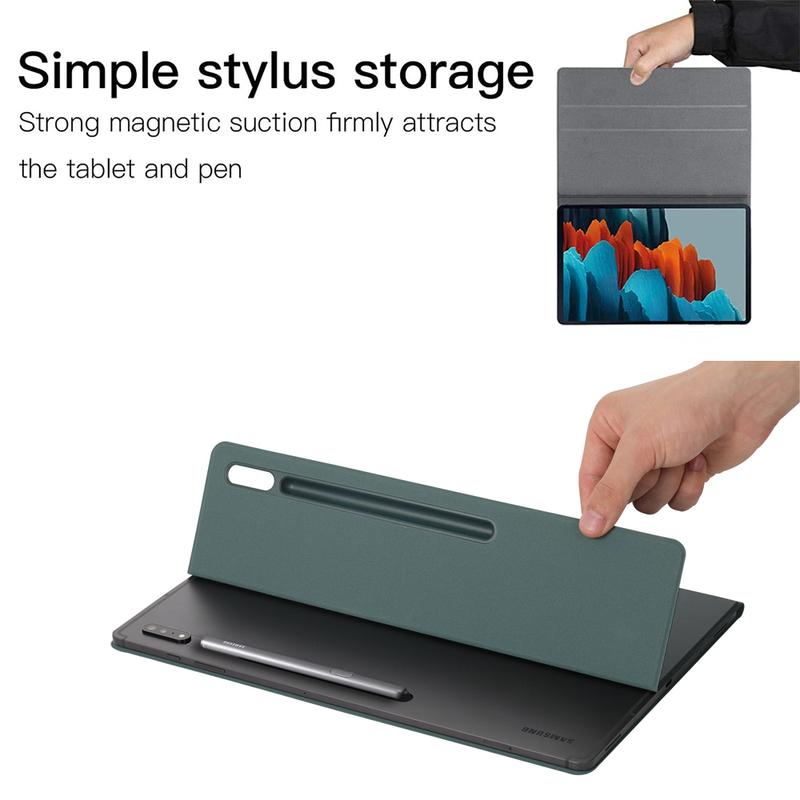 Magnetyczne Etui Do Samsung Galaxy Tab S7 S8 S10 Plus Pokrowiec z Podstawką S5E S6 Lite 10 FE Automatyczne Uśpienie/Wybudzenie Dla Tab S9 FE+ S10 Ultra Z Uchwytem Na Rysik