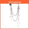 Cross Punk Pendant Ear Cuffs Jewelry With Electroplated Alloy For Gifts Women