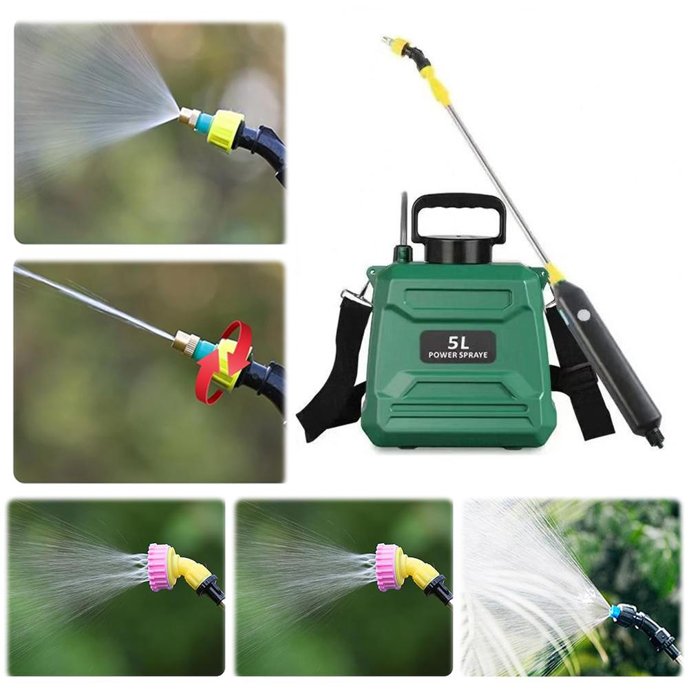 6L Battery Backpack Sprayer with 3 Mist Nozzle Rechargeable Electric Sprayer Shoulder-Type Pesticide Sprayer for Garden Watering
