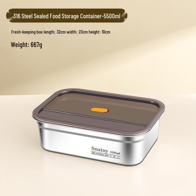 Van Gogh 316L Stainless Steel Food Storage Container 5500ml