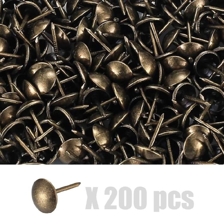 

Professional 11x17mm Antique Metal Upholstery Tacks Decorative Furniture Nails for Chair Sofa Restoration & Decoration 1