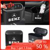 FA9Car Trash Bin Hanging Storage Box ABS Square Pressing Trash Bin Sticker For Mercedes Benz A180 A200 W205 E63 AMG 2014 2015 W166