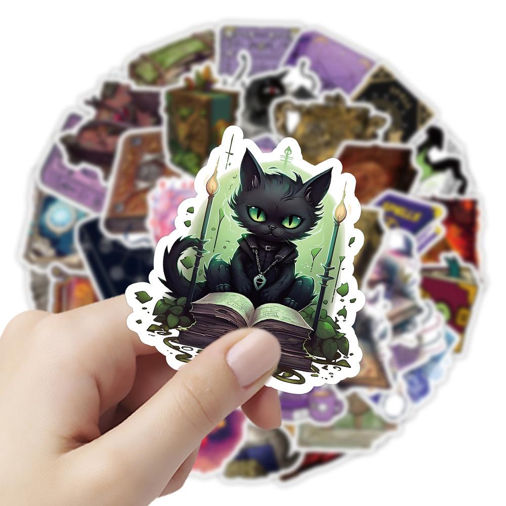 10/50ks Cartoon Grimoire kouzelná kniha Samolepky Magická kniha čarodějnice graffiti samolepky pro kutily zavazadla Laptop Bicycle Sticker