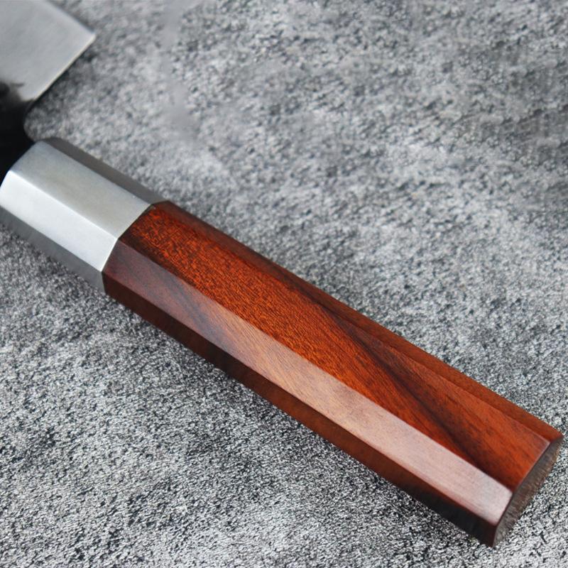 8 Inch Chef Knife 7Cr17CoMoV Stainless Steel Blade Wood Handle Slicing Vegetables Cleaver Meat Handmade Forged Kitchen Knives