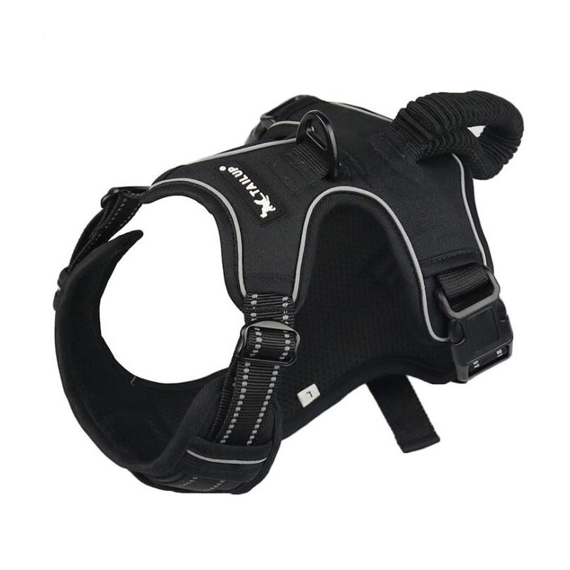 Duże szelki dla psa z uchwytem Oddychająca kamizelka z szelkami dla zwierząt domowych dla psów średnich i dużych akcesoria dla psów Spacer Trening Zwierzę domowe