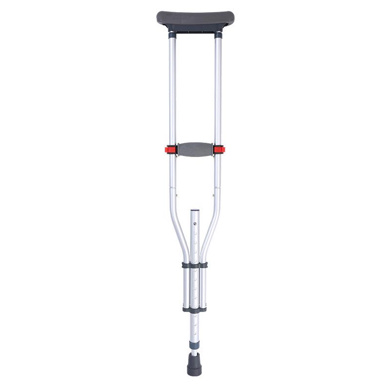 Aluminum Alloy 13-Level Adjustable Folding Crutches for Elderly