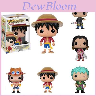 Figurines d'Action Pop Anime One Piece Ensemble Présentant Luffy Ace Law Zoro Parfait Pour les Collectionneurs
