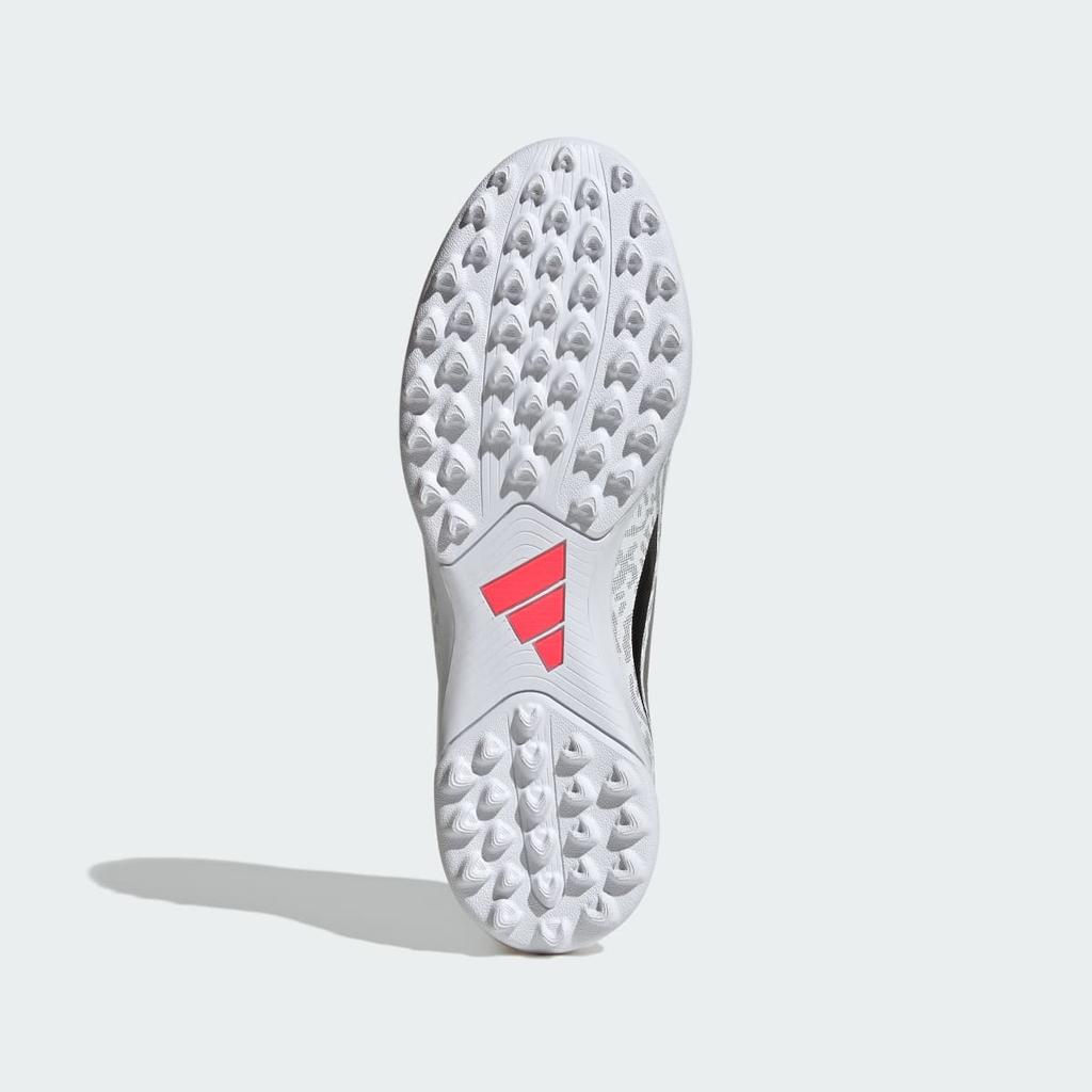 adidas PREDATOR CLUB Fold-Over Tongue Turf Football Boots IH2113 Unisex Performance Sports Shoes Cloud White / Solar Turbo / Core Black