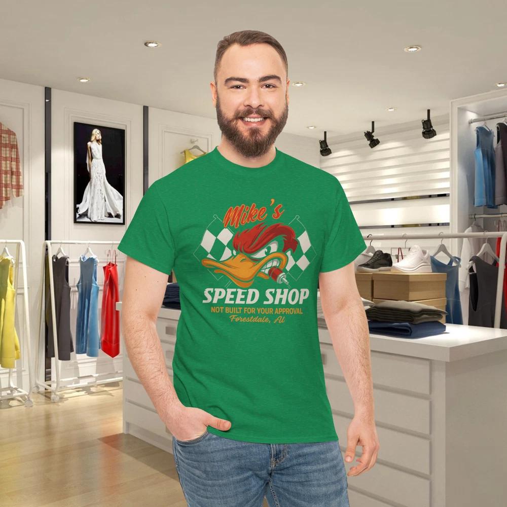Personalized Hot Rod Garage Speed Shop Hot Rod Duck Tshirts S