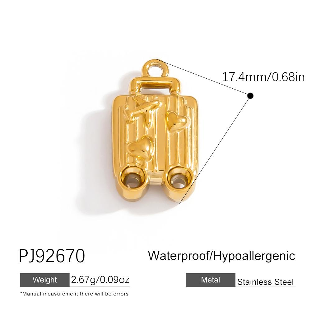 Cross-border Stainless Steel Jewelry Accessories Heart-shaped Flower Pendant Accessories Platedaccessories for Women
