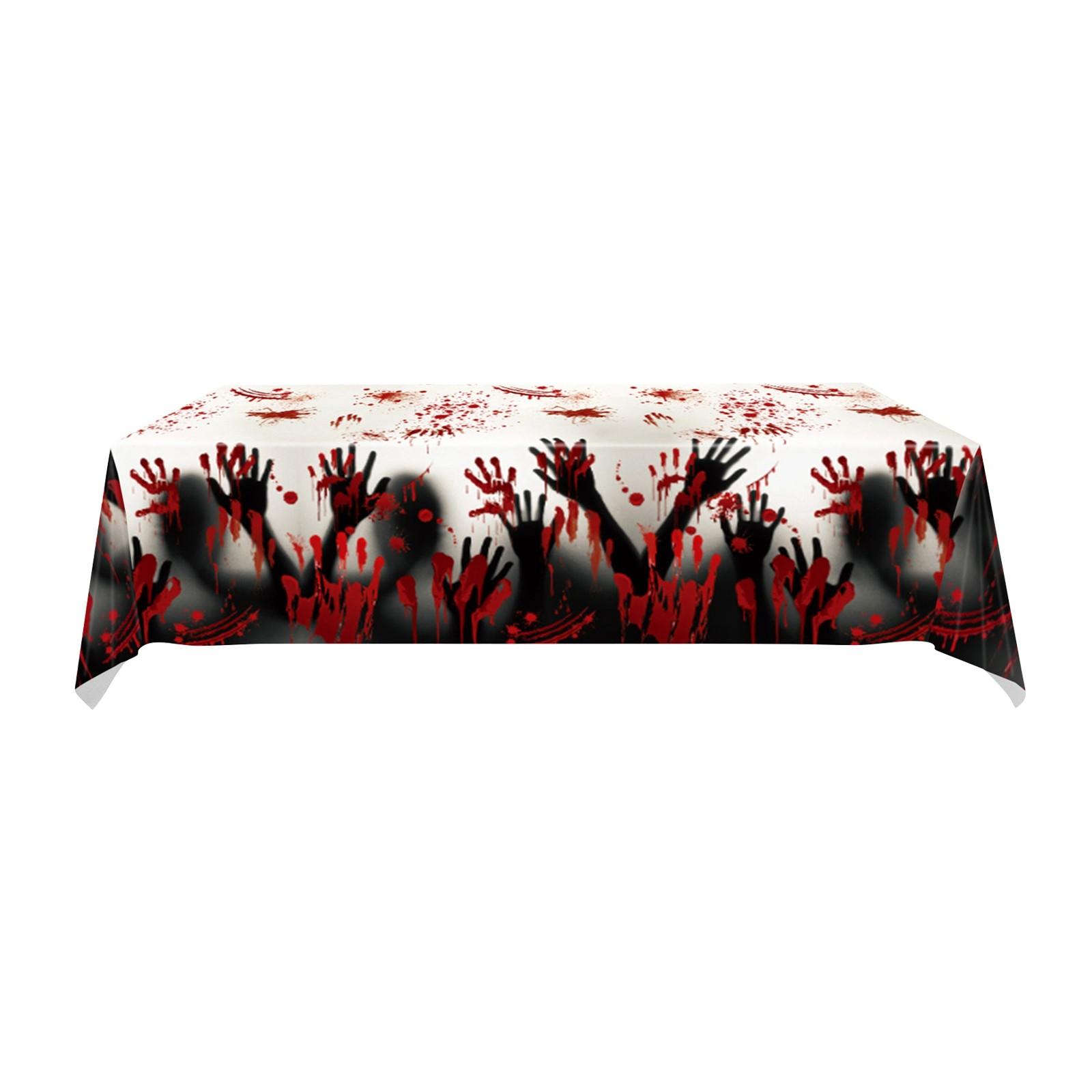 

Скатерти с принтом для Хэллоуин-вечеринки, одноразовые принадлежности для дня рождения и Хэллоуин-вечеринки One Size белый