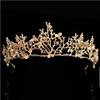Rhinestone Retro Crown Bar Mitzvah Crown Bride Tiaras Exquisite Metal Princess Crowns  Girls Gift