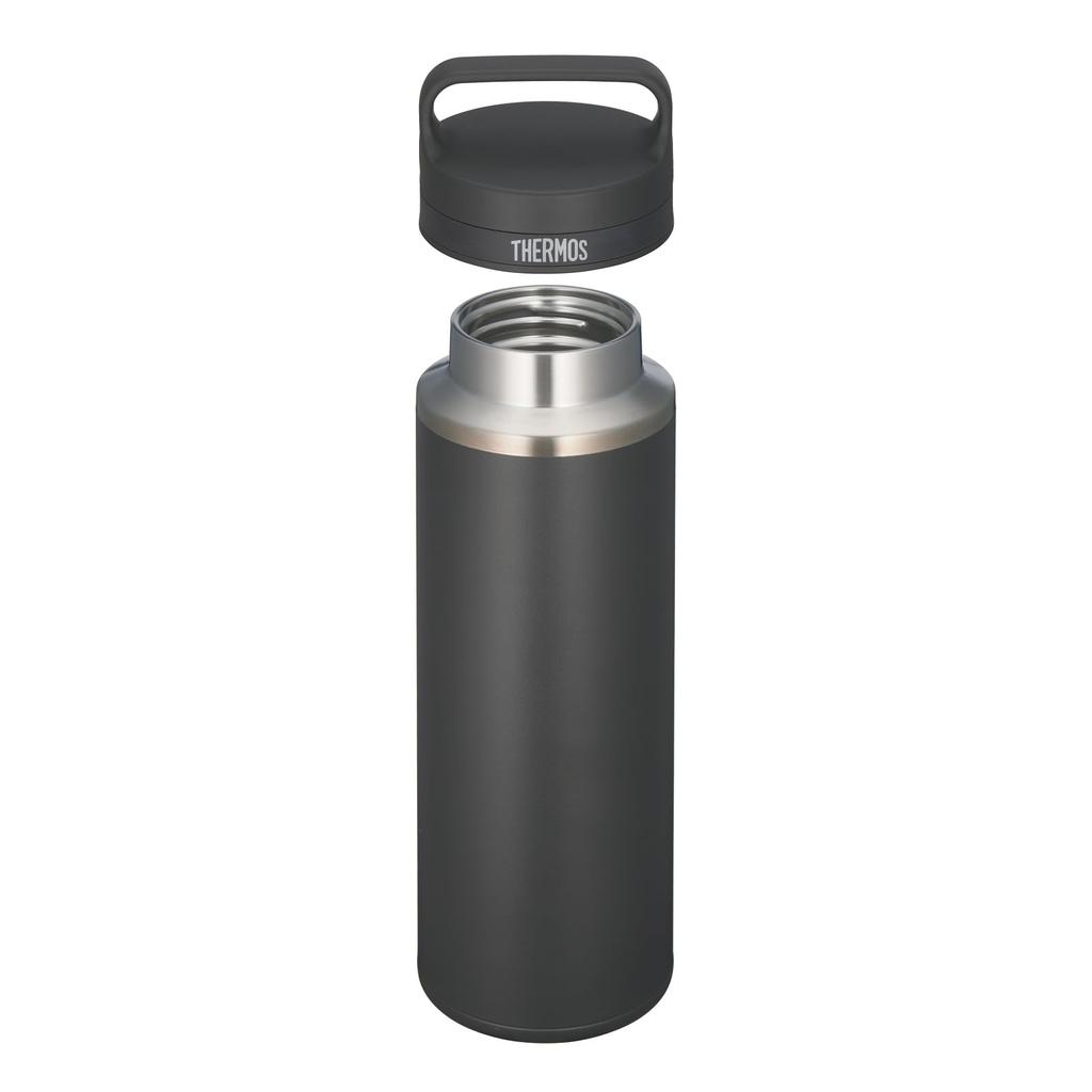 Thermos Vacuum Insulated Portable Mug with Carry Smoke SMB Handle, 800ml, Black, JOW-800