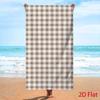 Cute Pink White Plaid Beach Towel Modern Minimalism Gingham Pattern Quick Dry Absorbent Sand-Free Towel for Beach Daily Use