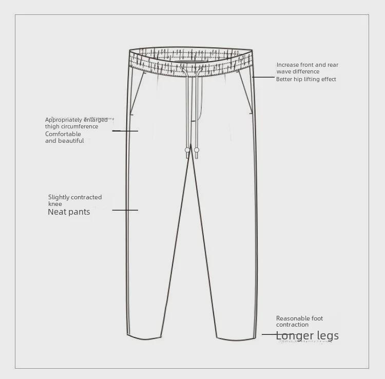 Men's Loose Cotton & Linen Casual Summer Straight Pants, Nine-Point Thin Style