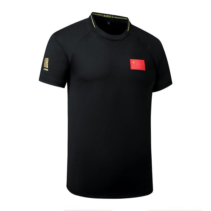 

Мужская вышитая футболка-поло сборной Китая - Спортивная тренировочная одежда с коротким рукавом 2XL