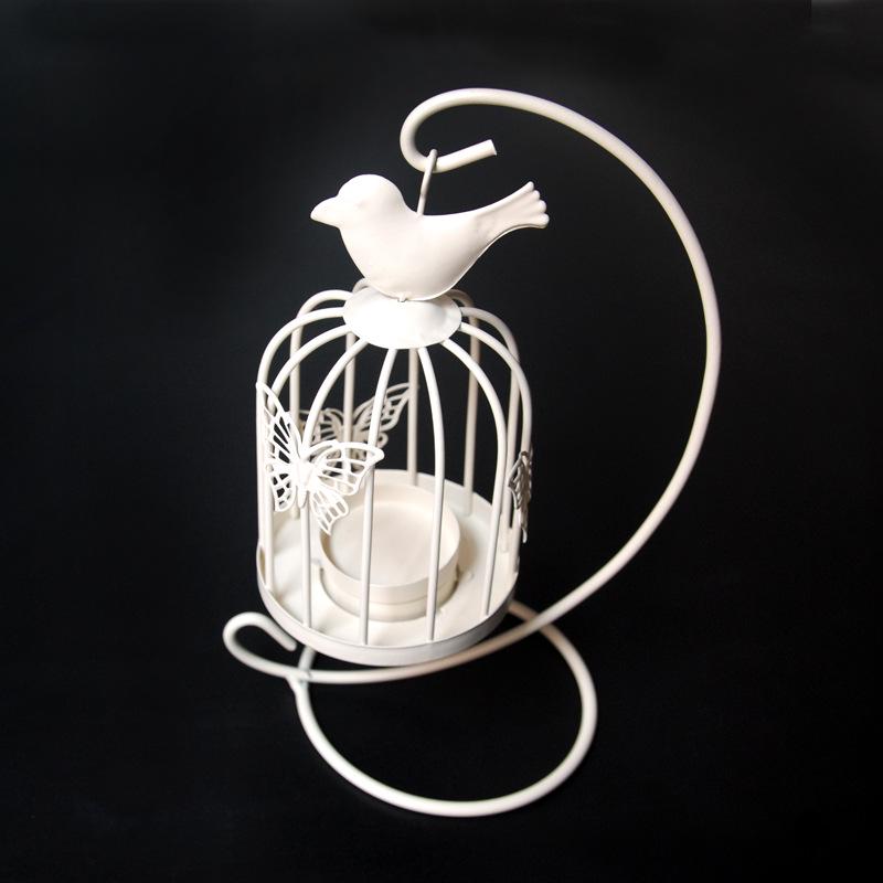 European Style Hollow Wrought Iron Candlestick - Romantic Home Décor Handicraft