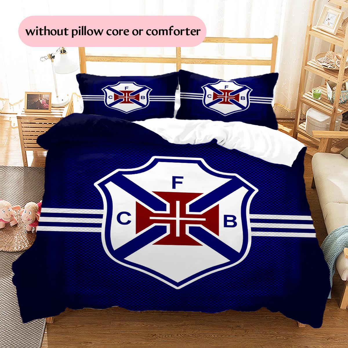 

C.F. Os Belenenses Pattern Bedding Quilt Set Home Decoration Gift (1 * duvet cover + 2 * pillowcase without core) 135x200cm