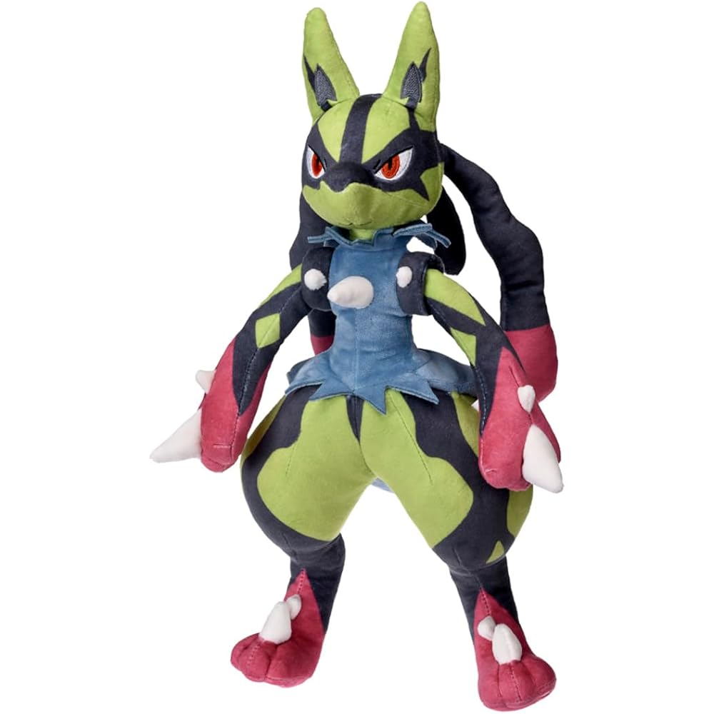 Takara Tomy Pokmon Plush Toy Yellow Mega Lucario 30cm Soft Stuffed Animal
