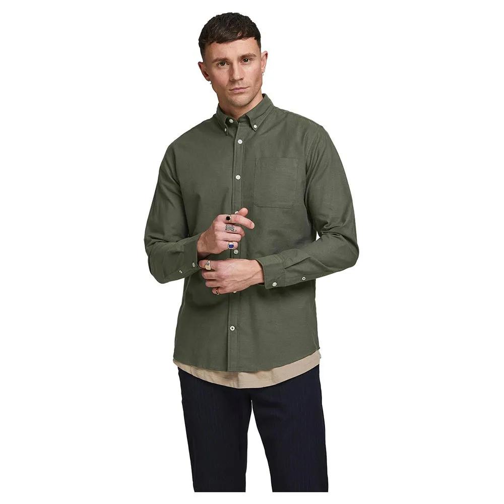 Jack & Jones Herren Olivgrün Langarmhemd "Jjeoxford Shirt Ls Noos" erhältlich in Größe von Baur - Bild 10