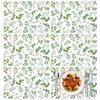 Tarklanda Set di 6 Tovagliette in Plastica Floreali Primaverili, 11 x 15,7 Pollici, Tovaglietta in Vinile Rettangolare Stagionale per Feste, Tovaglietta Vintage con Fiori e Uccelli