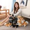 Peluche Morbido Realistico a Forma di Cane Divertente Simulazione Ripieno Piccole Bambole Cucciolo di Shiba Inu Adorabile Regalo di Compleanno per Bambino Bambini Ragazze