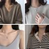 Heart Pendant Necklaces Heart Choker Heart Pendant Collarbone Chain Heart Choker Titanium Steel Material for Girls Woman