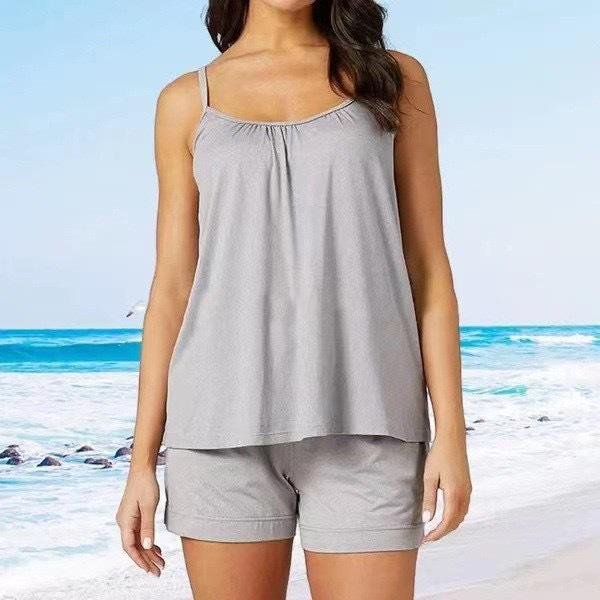 Temu Damska Luźna Modalowa Bezfiszbinowa Kamizelka Biustonosz z Regulowanymi Ramiączkami i Wkładką na Biust