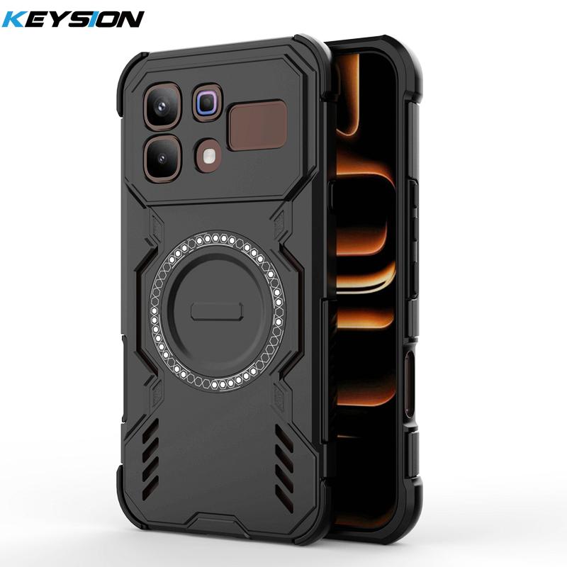 

KEYSION Hollow Heat Dissipation Case for Infinix Note 60 Pro 5G Magnetic Cooling Shockproof Phone Cover for Infinix Note 60 Pro for Infinix Note 60 Pro 5G